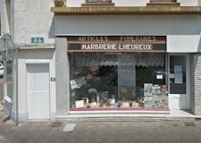 Devanture de Pompes Funebres Marbrerie Lheureux