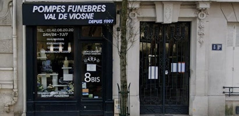 Photographie de la Pompes Funèbres du Val de Viosne de Paris