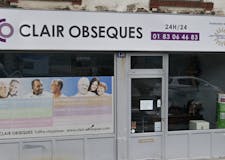 Devanture de Pompes Funèbres Clair Obsèques