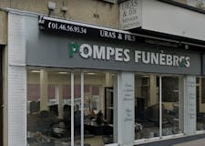 Devanture de Service Funéraire Uras & fils