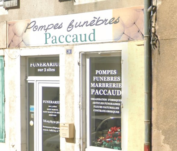 Photographie de la Pompes Funèbres PACCAUD de Verdun-sur-le-Doubs