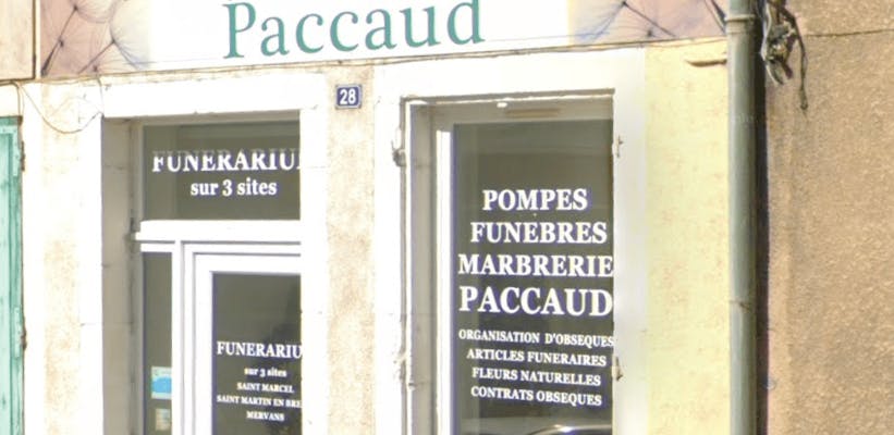 Photographie de la Pompes Funèbres PACCAUD de Verdun-sur-le-Doubs