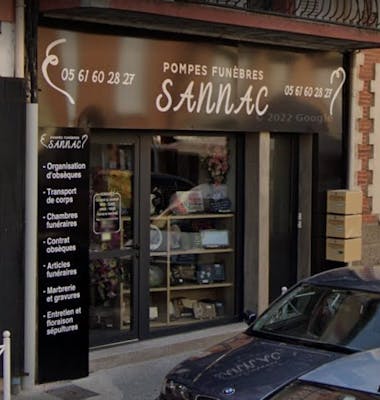 Photographie de la Pompes Funèbres Sannac de Saverdun
