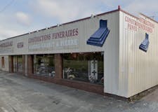 Devanture de Pompes Funèbres Marbrerie Noizilleau