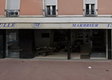 Devanture de Pompes Funèbres Mieulle Marbrier