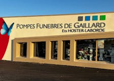 Devanture de Pompes Funèbres GAILLARD - Le Choix Funéraire
