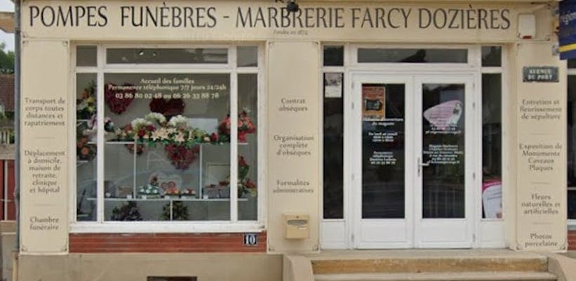 Photographie Pompes Funèbres Farcy-Dozières de Migennes