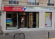 Devanture de Pompes Funèbres et Marbrerie Colliot - Ets Brulfert - Le Choix Funéraire
