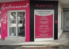 Devanture de Pompes Funebres Le Funeraire Autrement