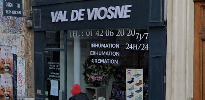 Photographie de la Pompes Funèbres du Val de Viosne de Paris