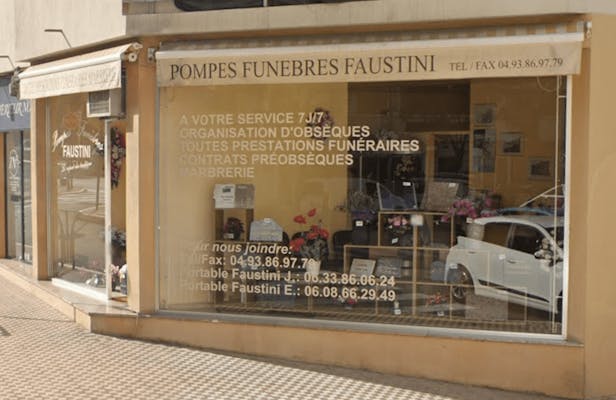 Photographie de la Pompes Funèbres Faustini du Menton