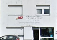 Devanture de Pompes Funèbres Sud Territoire