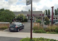 Devanture de Pompes Funèbres Marbrerie PLM