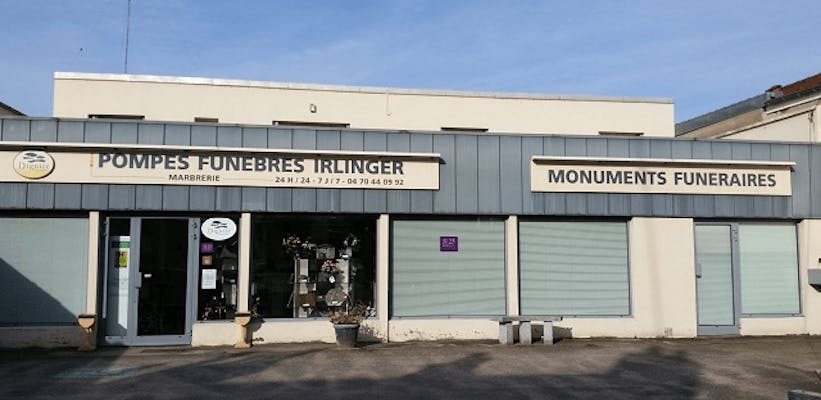 Photographie de la Pompes Funèbres et Marbrerie Irlinger