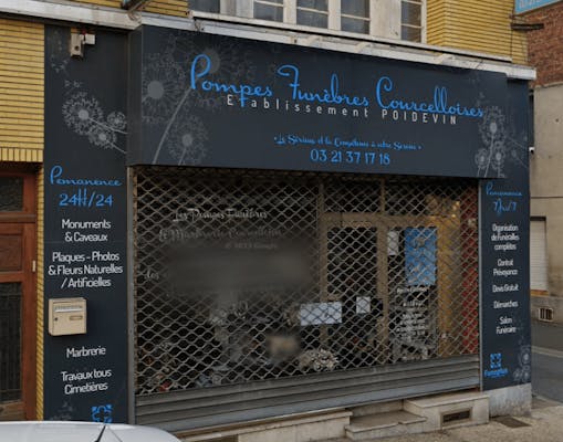 Photographie de la Pompes Funèbres Marbrerie Courcelloise de Courcelles-lès-Lens