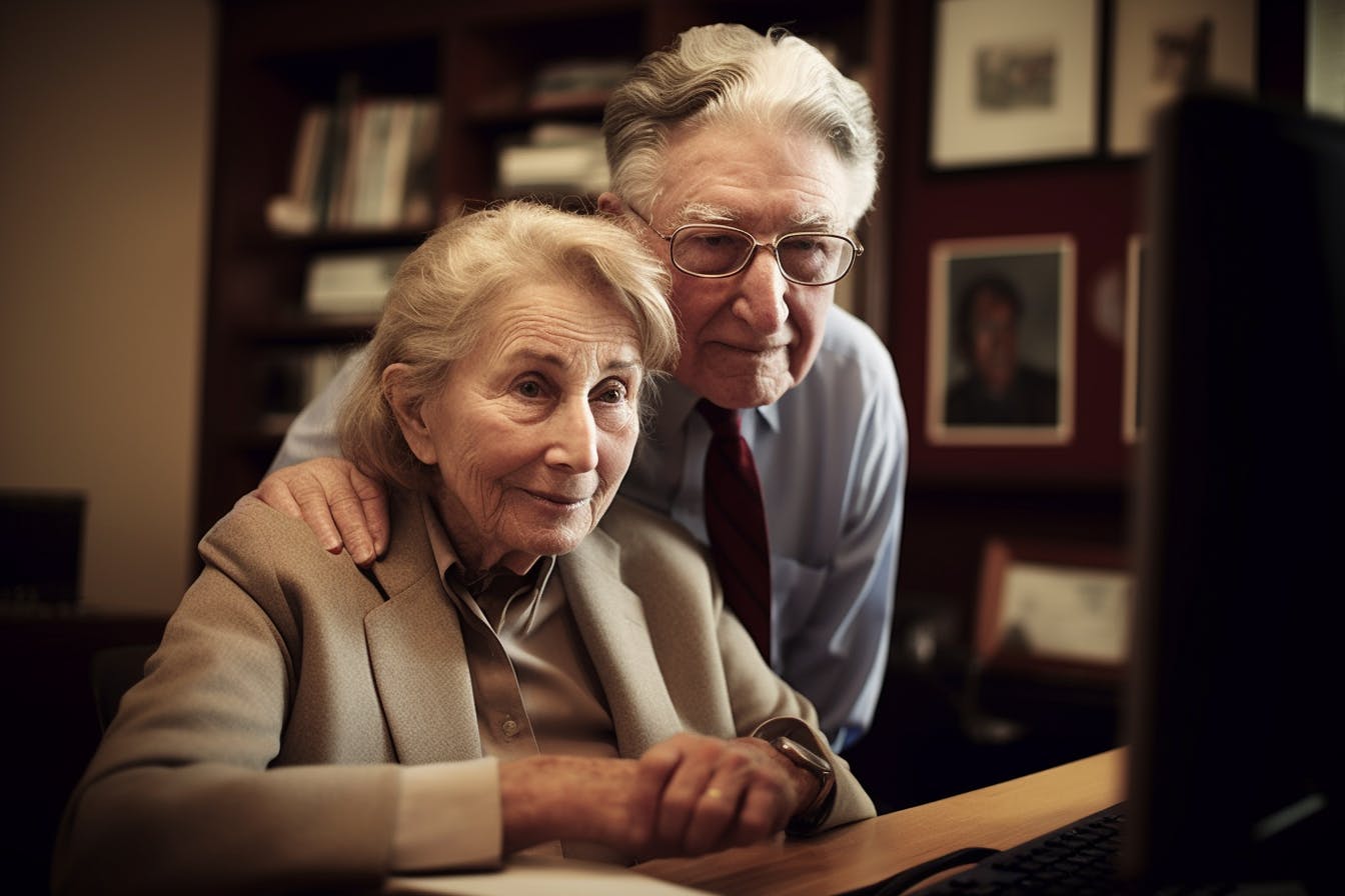 un couple de personnes âgées