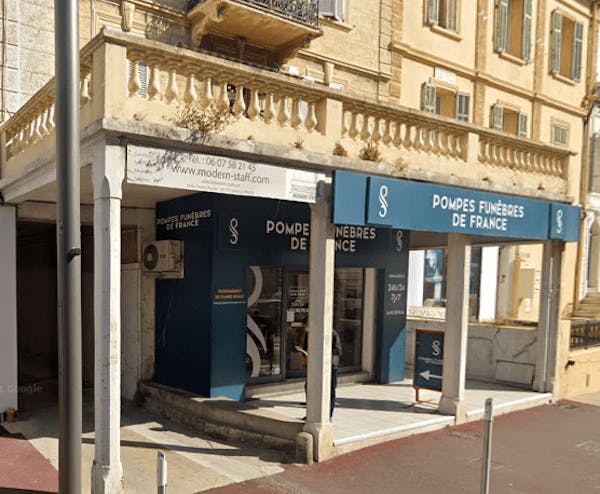 Photographie de la Pompes Funèbres de France de Cannes