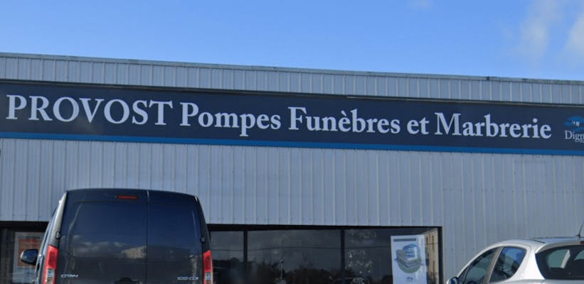 Phootgraphie de la Pompes Funèbres et Marbrerie Provost -Dignité Funéraire