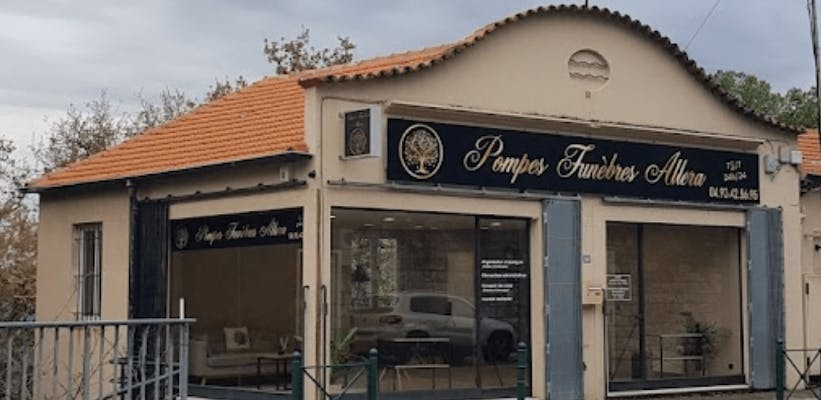 Photographie de la Pompes Funèbres Allera de Grasse