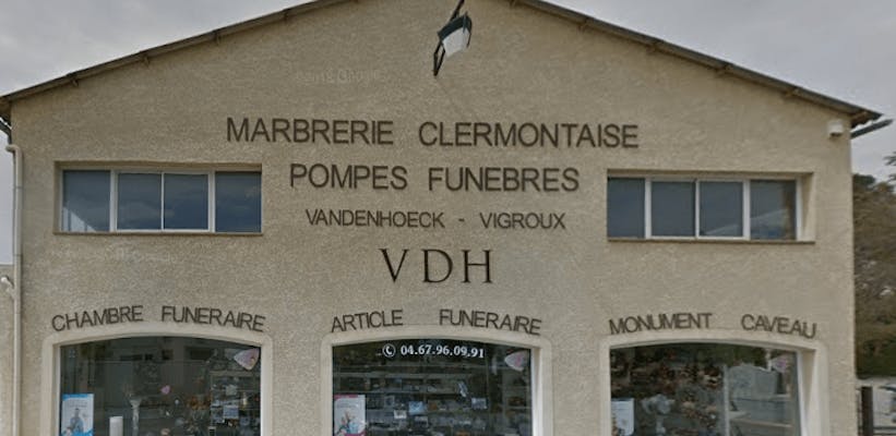 Photographie de la Pompes Funèbres Marbrerie Vandenhoeck