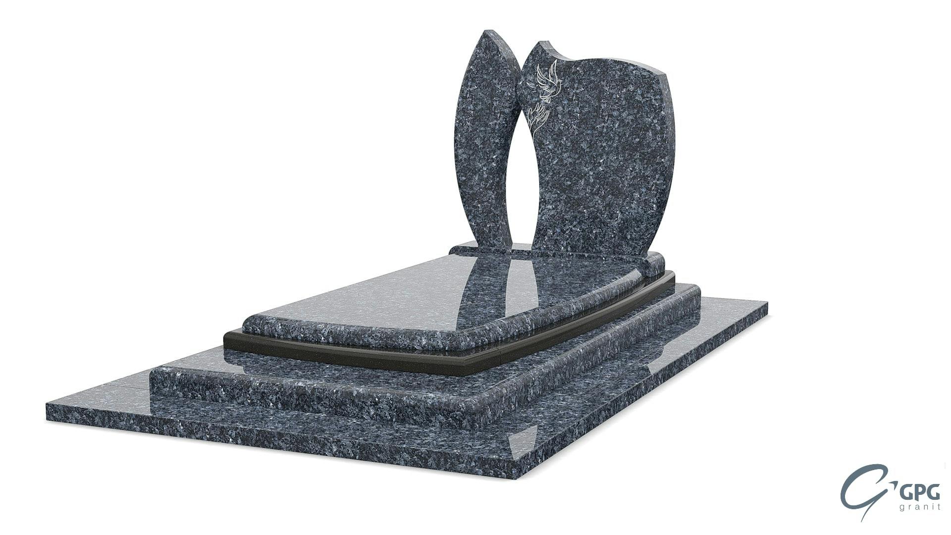 pierre tombale en granit labrador