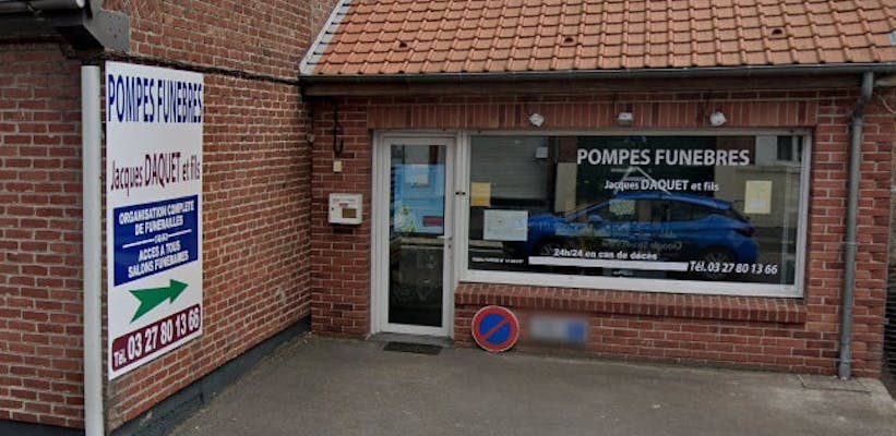 Photographie Pompes Funèbres Jacques Daquet de Roost-Warendin