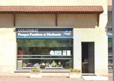 Devanture de Pompes Funèbres et Marbrerie Colombat