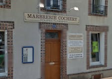 Devanture de Pompes Funèbres et Marbrerie Cochery