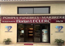 Devanture de Pompes funèbres Sublimatorium Florian Leclerc