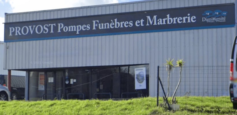 Phootgraphie de la Pompes Funèbres et Marbrerie Provost -Dignité Funéraire
