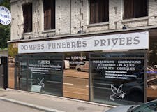 Devanture de Pompes Funèbres Privées Samson Vacandare