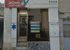 Devanture de Pompes Funèbres Bruneau