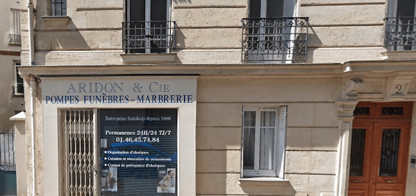 photo de l'agence Pompes Funèbres et Marbrerie Aridon et Cie