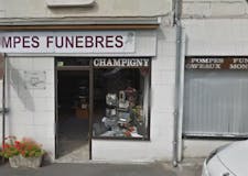 Devanture de Pompes Funèbres Champigny