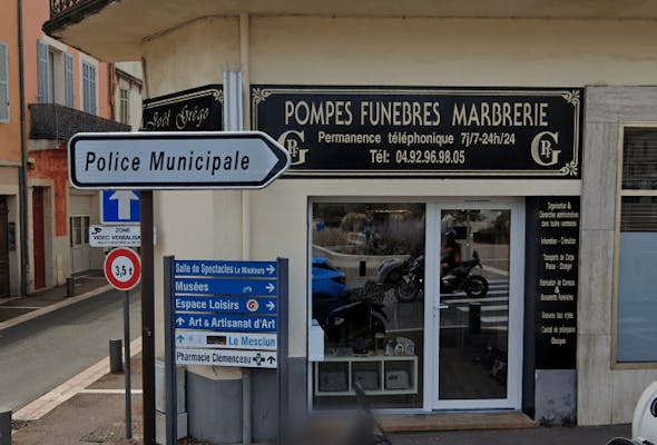 Photographie d' Assistance Pompes Funèbres et Marbrerie GREGO de Vallauris