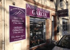 Devanture de Pompes Funèbres Garcia J.P