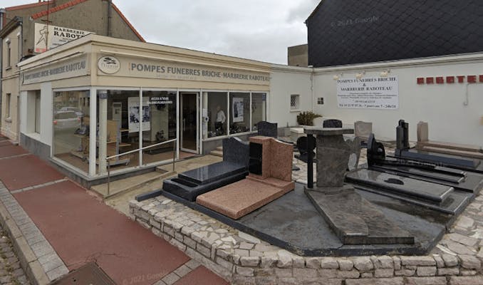 Photographie Pompes Funèbres Briche et Marbrerie Raboteau de Calais