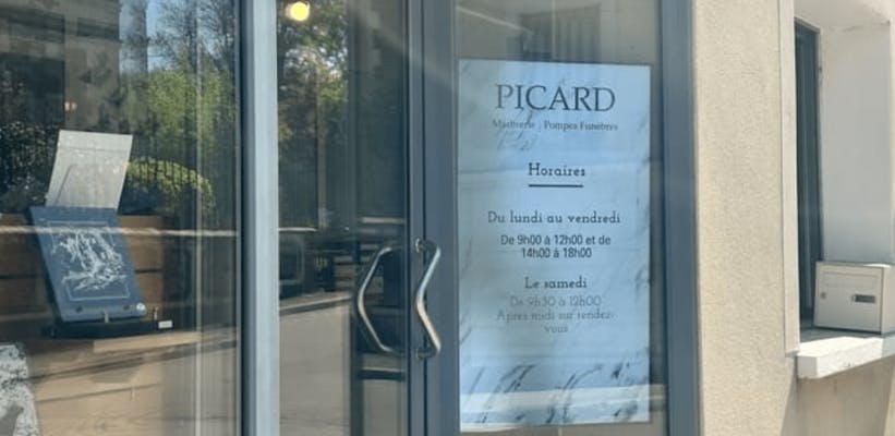 Photographie de la Pompes Funèbres Marbrerie Picard de Toucy