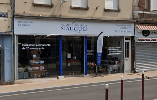 Photographie de la Pompes Funèbres Marbrerie Siaugues de Conches-en-Ouche