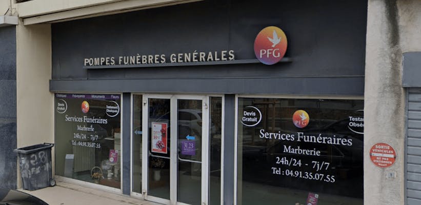 Photographie de la Pompes Funèbres Générales de Marseille