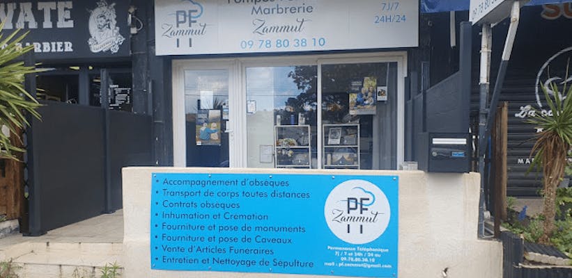 Photographie de la Pompes Funèbres et Marbrerie ZAMMUT sur Les Pennes-Mirabeau