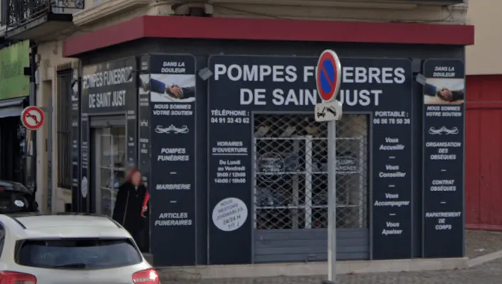 Photographie de la Pompes Funèbres Saint Just de Marseille
