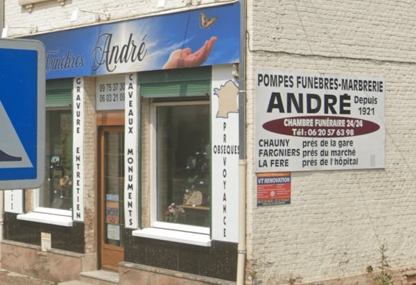 Photographie de la Pompes Funèbres André de La Fère