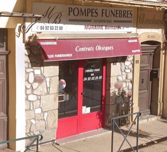 Photographie de la Pompes Funèbres Muraire d'Annot