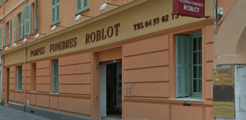 Photographie de la Pompes Funèbres ROBLOT de Nice