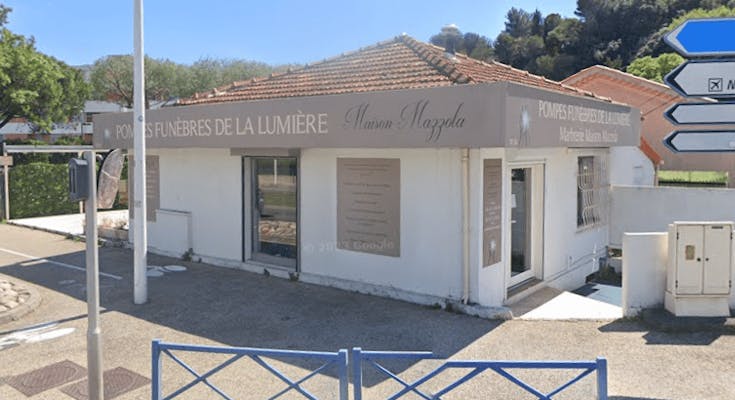Photographie de la Pompes Funèbres de La Lumière – Maison Mazzola de Cagnes-sur-Mer