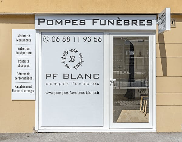 Photographie de la Pompe funèbres Blanc de Nice