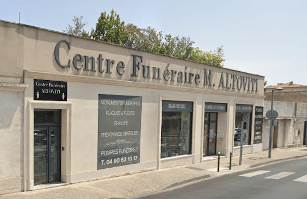 Photographie de la Pompes Funèbres Michel Altoviti de Carpentras