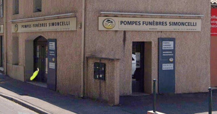 Photographie de la Pompes Funèbres et Marbrerie Simoncelli de l'Avignon