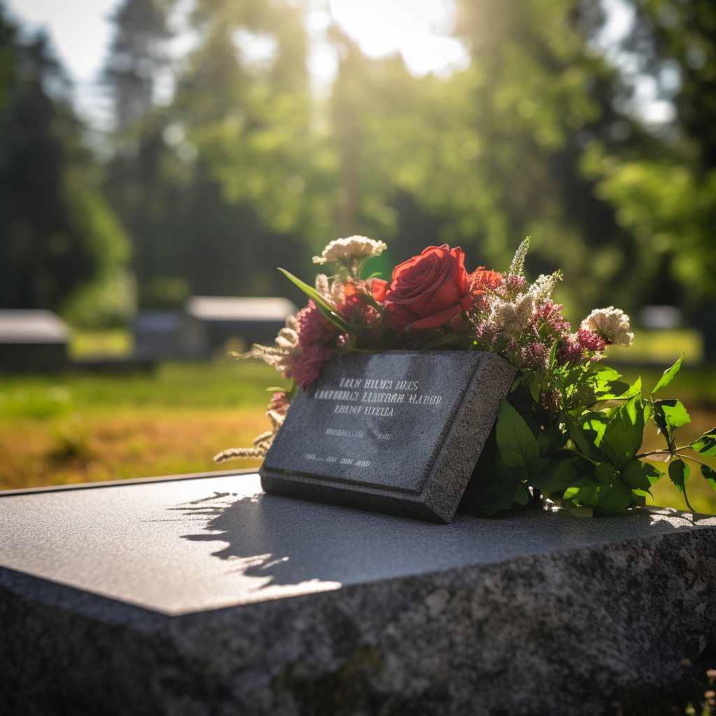 pierre tombale au cimetière